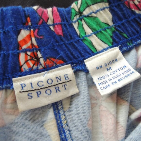 Ladies 2 Pc Shorts Skort Set Size L (Size M) Umbrella Print by Picone Sport NWOT - Picture 15 of 16